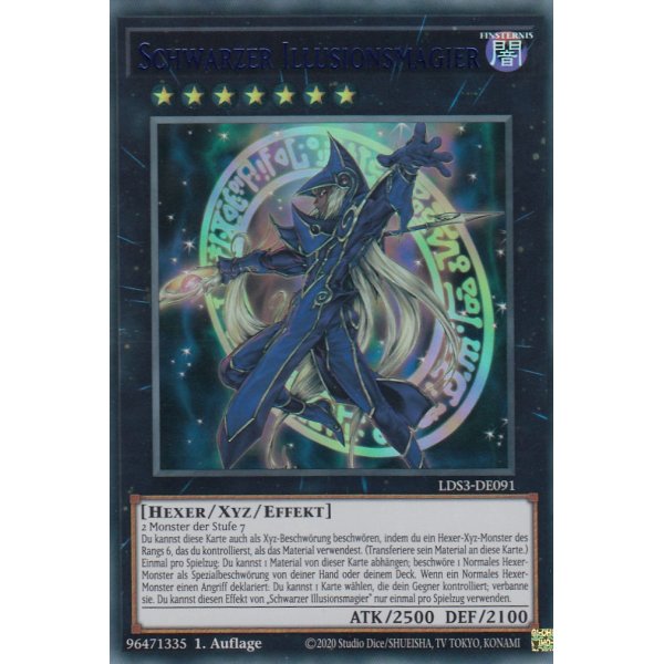 Schwarzer Illusionsmagier LDS3-DE091-blau