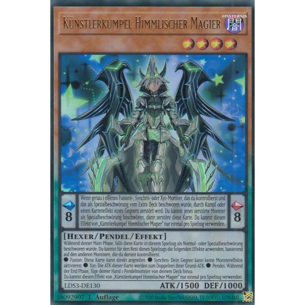 K&uuml;nstlerkumpel Himmlischer Magier LDS3-DE130-gold