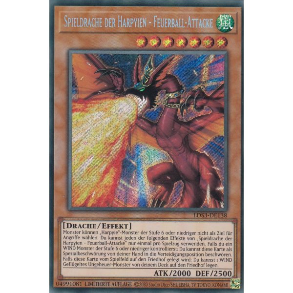 Spieldrache der Harpyien - Feuerball-Attacke LDS3-DE138