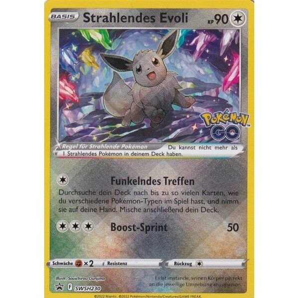 Strahlendes Evoli SWSH230 Pokemon Go