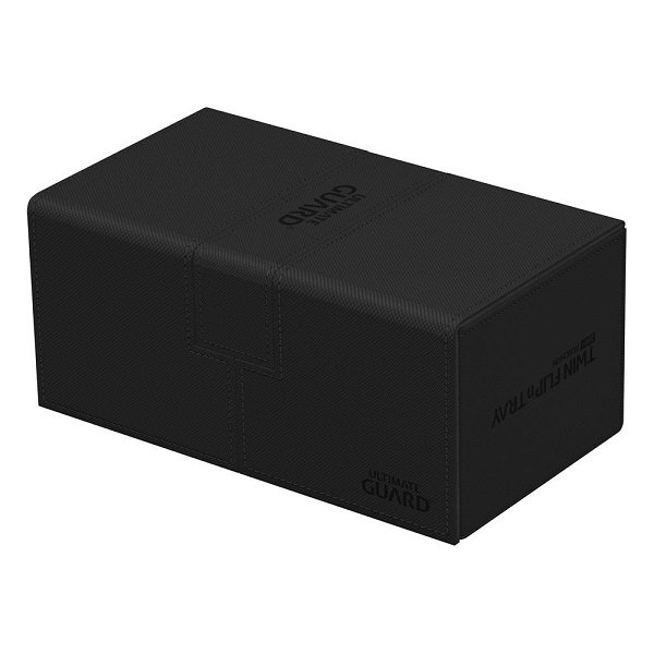 Ultimate Guard Twin Flip&acute;n&acute;Tray 200+ XenoSkin Monocolor Schwarz