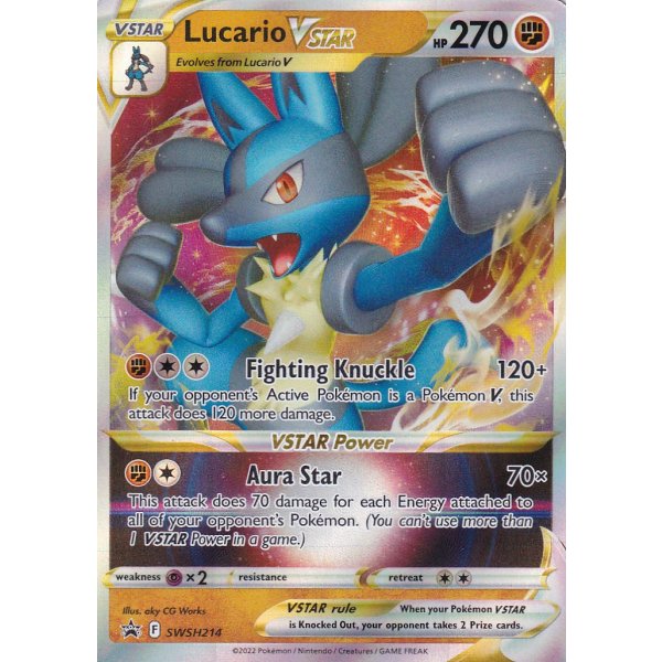 Lucario VStar SWSH214 Englisch