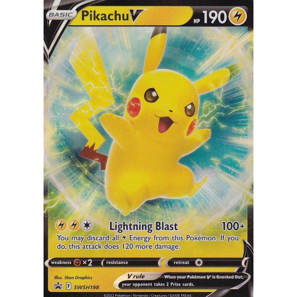 Pikachu V SWSH198 Englisch
