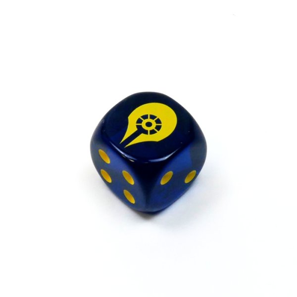 Hidden Arsenal: Chapter 1 - Verb&uuml;ndeter der Gerechtigkeit - W&uuml;rfel 20 mm Blau transparent