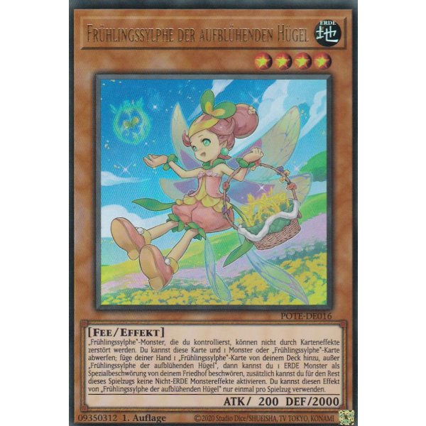 Fr&uuml;hlingssylphe der aufbl&uuml;henden H&uuml;gel POTE-DE016