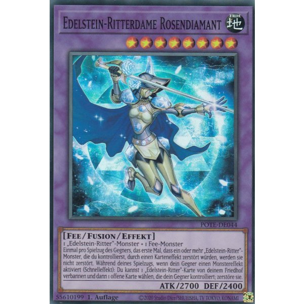 Edelstein-Ritterdame Rosendiamant POTE-DE044