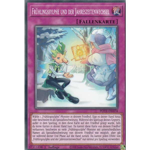 Fr&uuml;hlingssylphe und der Jahreszeitenwechsel POTE-DE074