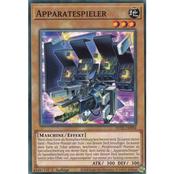 Apparatespieler POTE-DE094