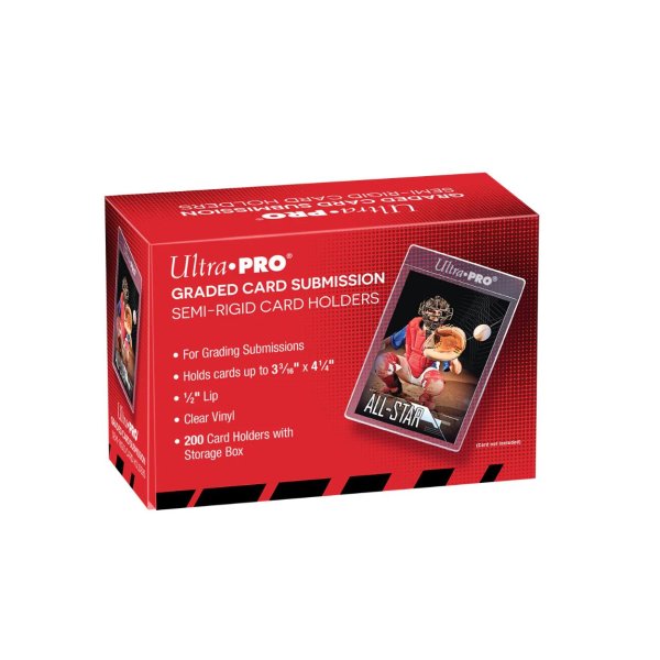 Ultra Pro Graded Card Submission Semi-Rigid Card Holders 1/2" Lip 200er Box (200 Kartenh&uuml;llen)