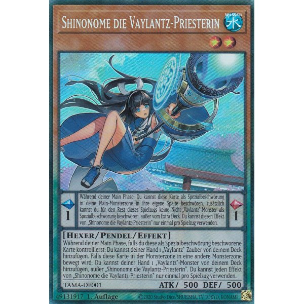 Shinonome die Vaylantz-Priesterin (Collector Rare) TAMA-DE001-Collector-Rare