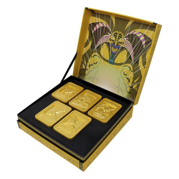 Yu-Gi-Oh! Metallbarren 5er-Set Exodia the Forbidden One Limited Edition (24 Karat vergoldet) M&uuml;nzen