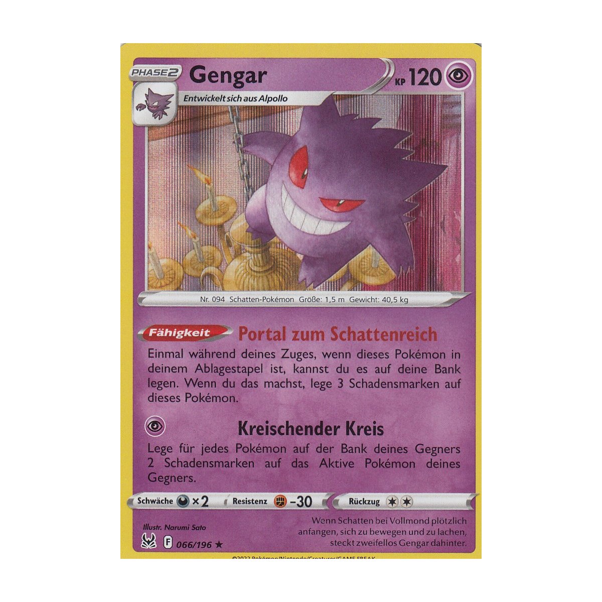 Coloring Page Pokémon Gengar : Gastly - Haunter - Gengar 1