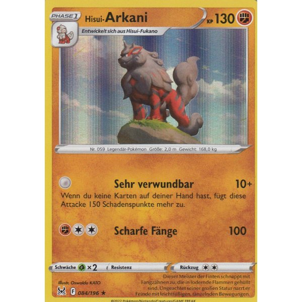 Hisui-Arkani 084/196 HOLO