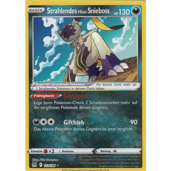 Strahlendes Hisui-Snieboss 123/196