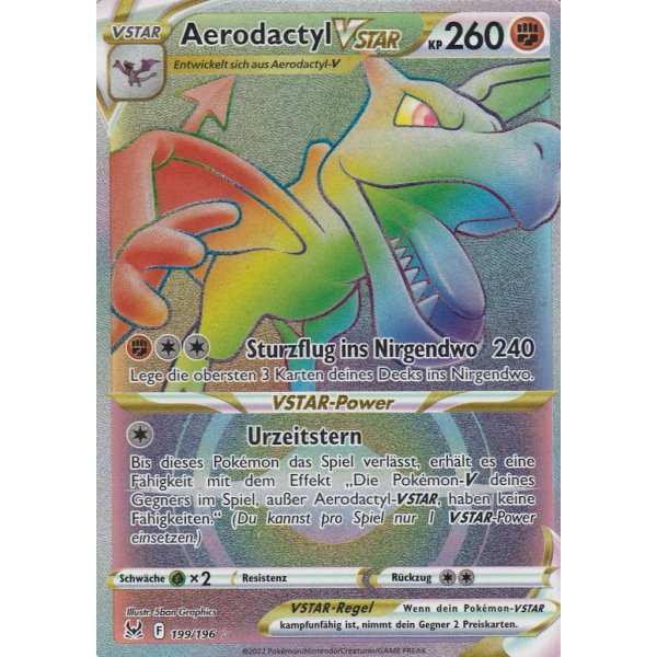 Aerodactyl-VSTAR 199/196 RAINBOW