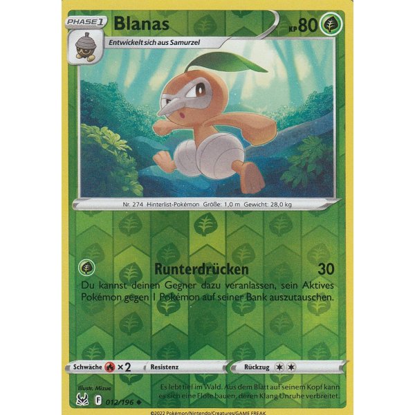 Blanas 012/196 REVERSE HOLO