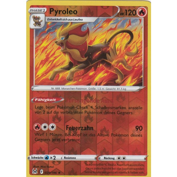 Pyroleo 029/196 HOLO REVERSE HOLO