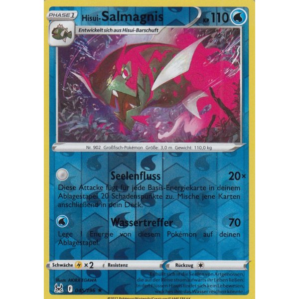 Hisui-Salmagnis 045/196 HOLO REVERSE HOLO