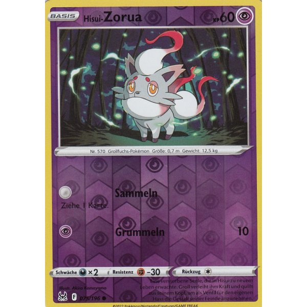 Hisui-Zorua 075/196 REVERSE HOLO