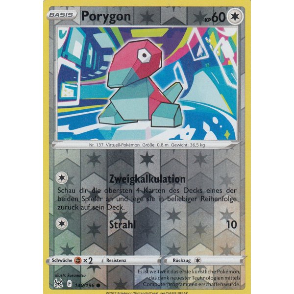 Porygon 140/196 REVERSE HOLO