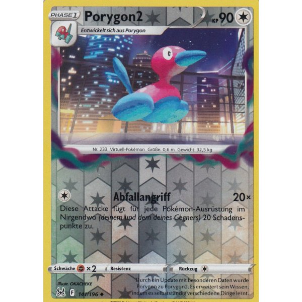 Porygon2 141/196 REVERSE HOLO