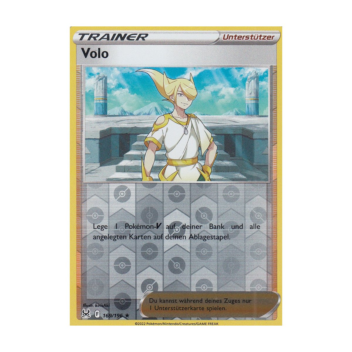 Volo 169/196 HOLO REVERSE HOLO Verlorener Ursprung Pokemon Karte kaufen