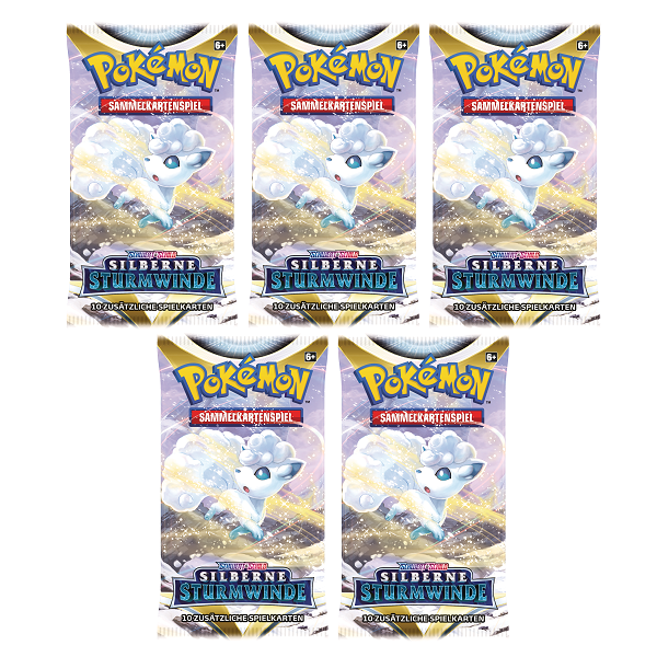 Schwert &amp; Schild 5x Silberne Sturmwinde Booster (deutsch)