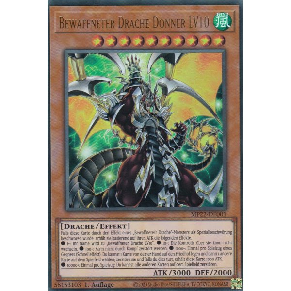 Bewaffneter Drache Donner LV10 MP22-DE001
