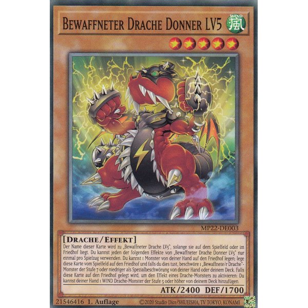 Bewaffneter Drache Donner LV5 MP22-DE003