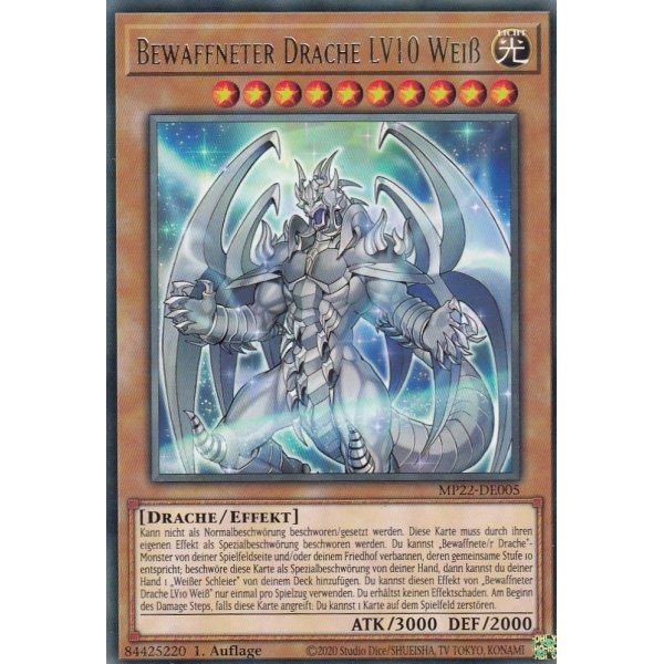 Bewaffneter Drache LV10 Wei&szlig; MP22-DE005