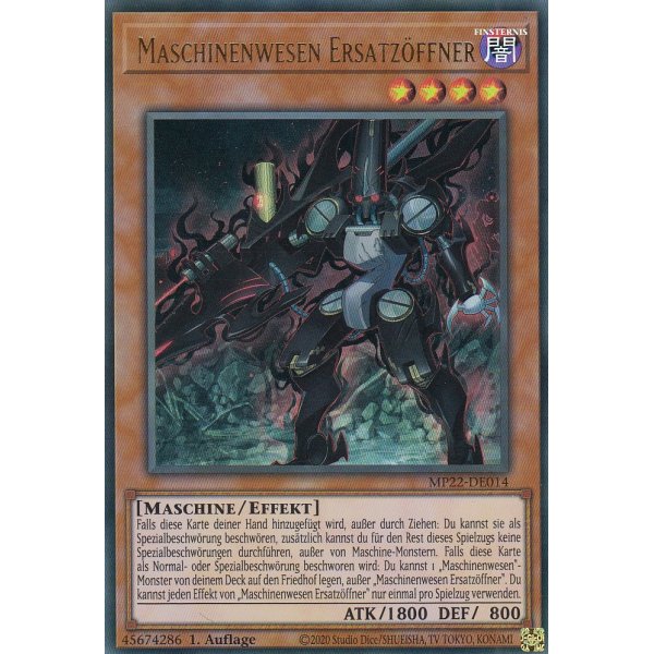 Maschinenwesen Ersatz&ouml;ffner MP22-DE014