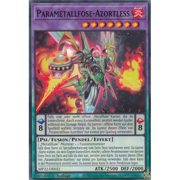 Parametallfose-Azortless MP22-DE022