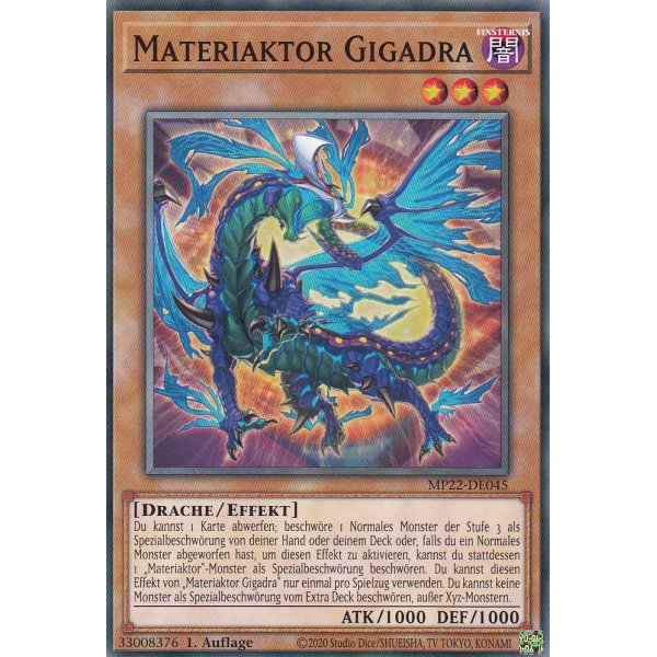Materiaktor Gigadra MP22-DE045