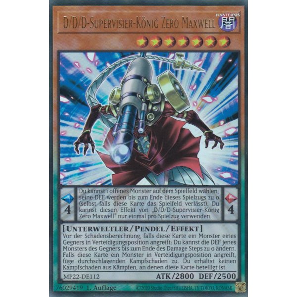D/D/D-Supervisier-K&ouml;nig Zero Maxwell MP22-DE112