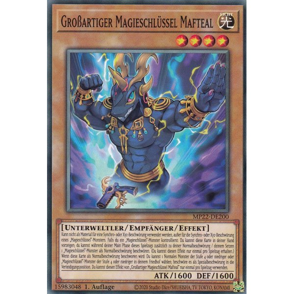 Gro&szlig;artiger Magieschl&uuml;ssel Mafteal MP22-DE200