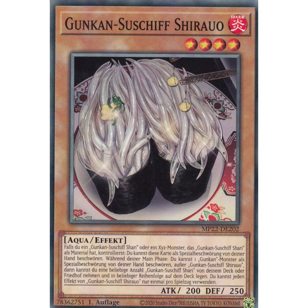 Gunkan-Suschiff Shirauo MP22-DE202