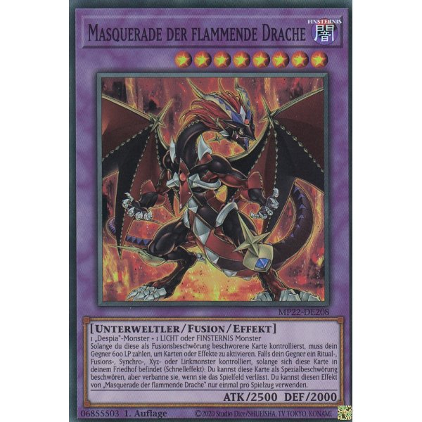 Masquerade der flammende Drache MP22-DE208