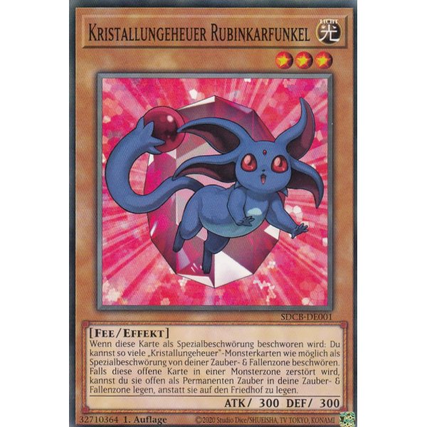 Kristallungeheuer Rubinkarfunkel SDCB-DE001