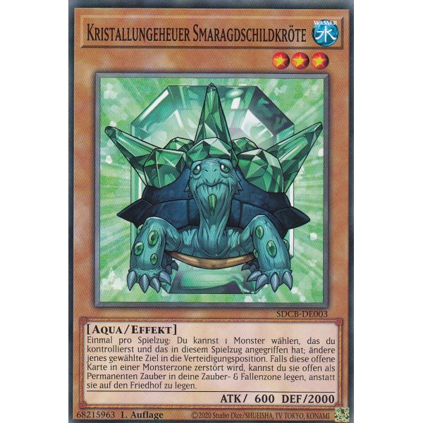 Kristallungeheuer Smaragdschildkr&ouml;te SDCB-DE003