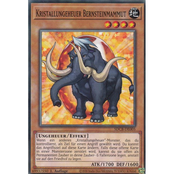 Kristallungeheuer Bernsteinmammut SDCB-DE005