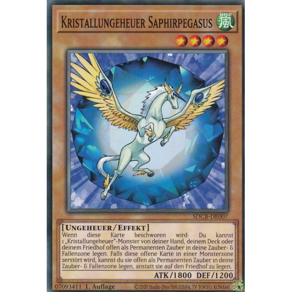 Kristallungeheuer Saphirpegasus SDCB-DE007