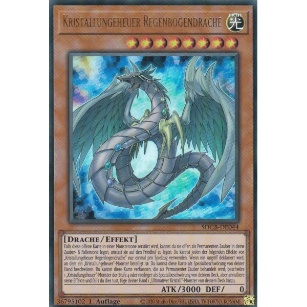 Kristallungeheuer Regenbogendrache SDCB-DE044