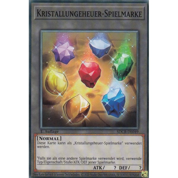 Kristallungeheuer-Spielmarke SDCB-DE049