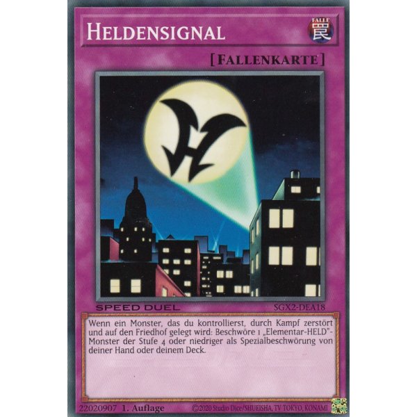 Heldensignal SGX2-DEA18