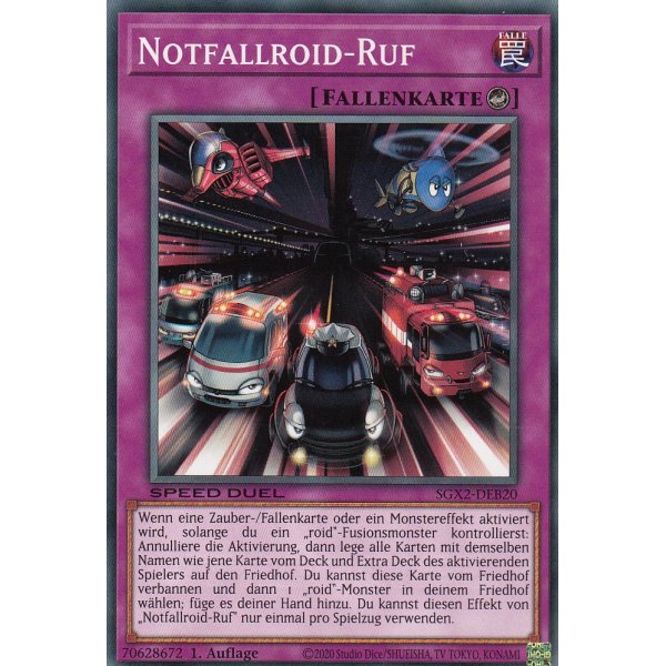 Notfallroid-Ruf SGX2-DEB20