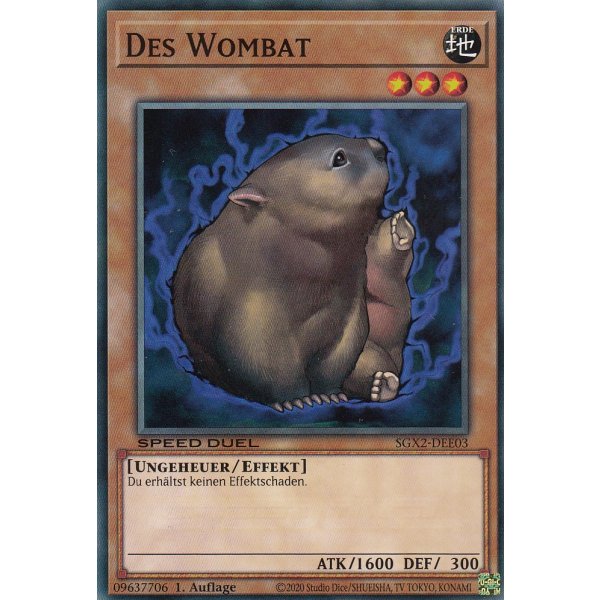 Des Wombat SGX2-DEE03