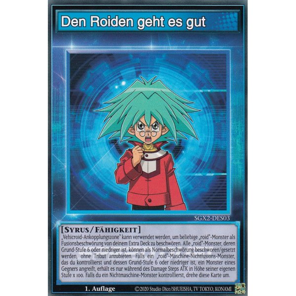 Den Roiden geht es gut SGX2-DES03