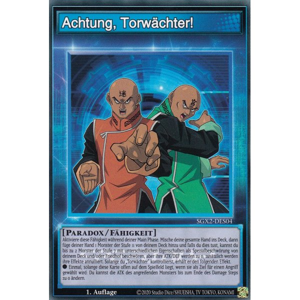 Achtung, Torw&auml;chter! SGX2-DES04