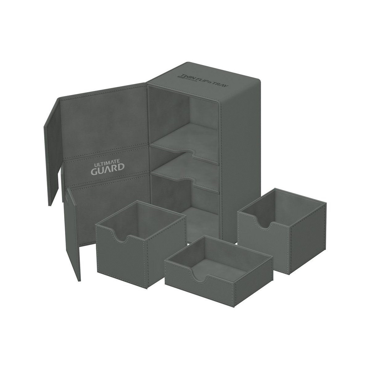 Ultimate Guard - Twin Flip`n`Tray 200 XenoSkin Monocolor Bleu Pétrole - Accessoire jeux