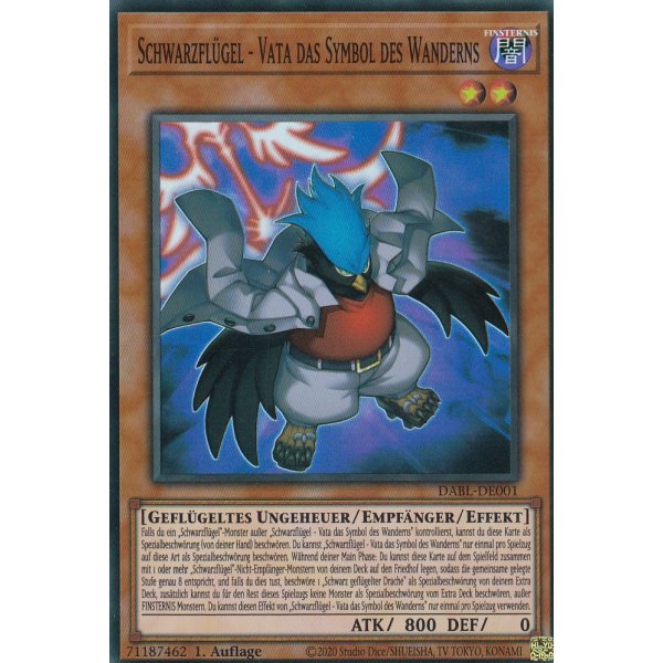 Schwarzfl&uuml;gel - Vata das Symbol des Wanderns DABL-DE001